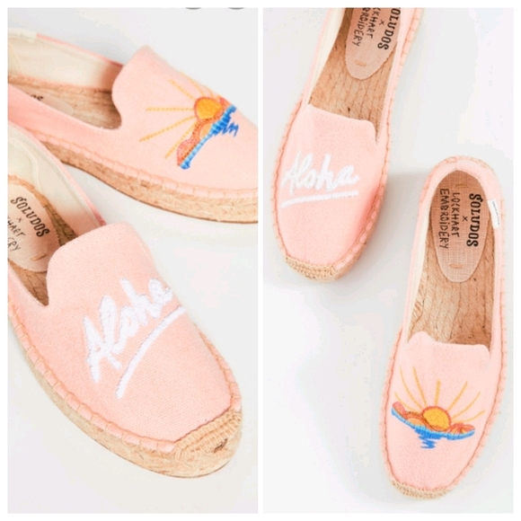 *LAST 1* Soludos Espadrille Platform Smoking Flats - Picture 2 of 7